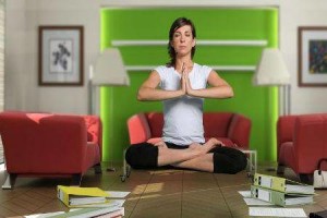 How to do yoga at work