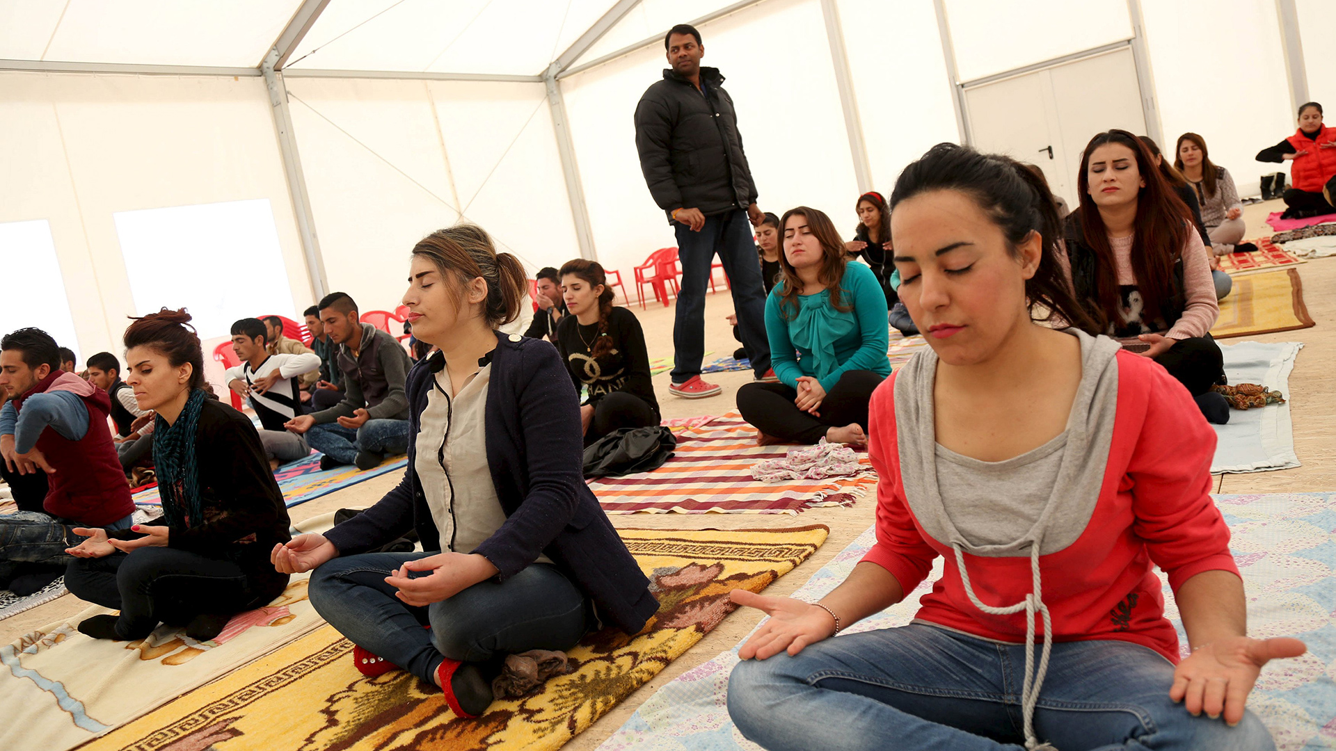 Yoga for the displaced